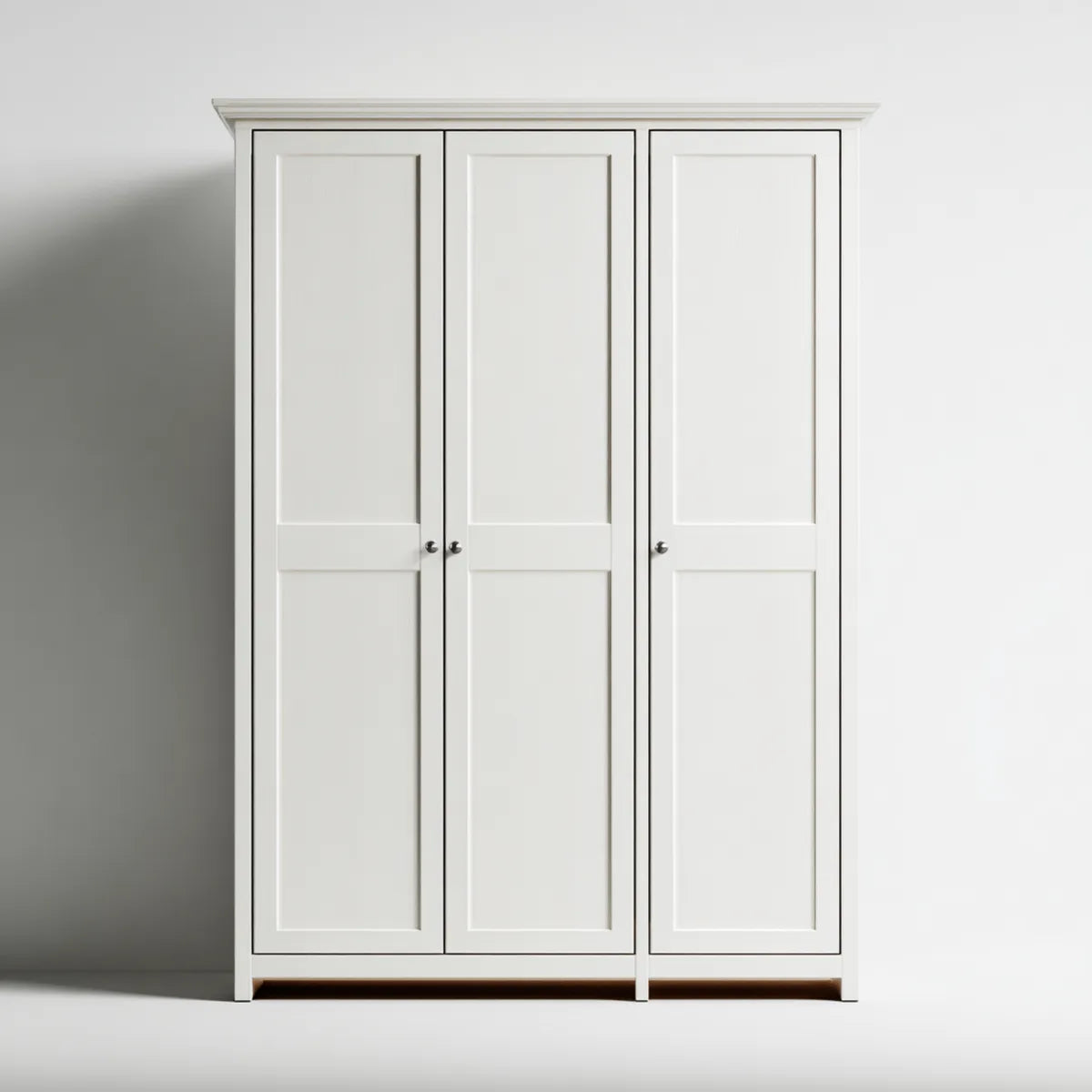 Szafa, Szafka z białym pokojem z 3 drzwiami w panelach MDF 150 x 55 x 200 cm