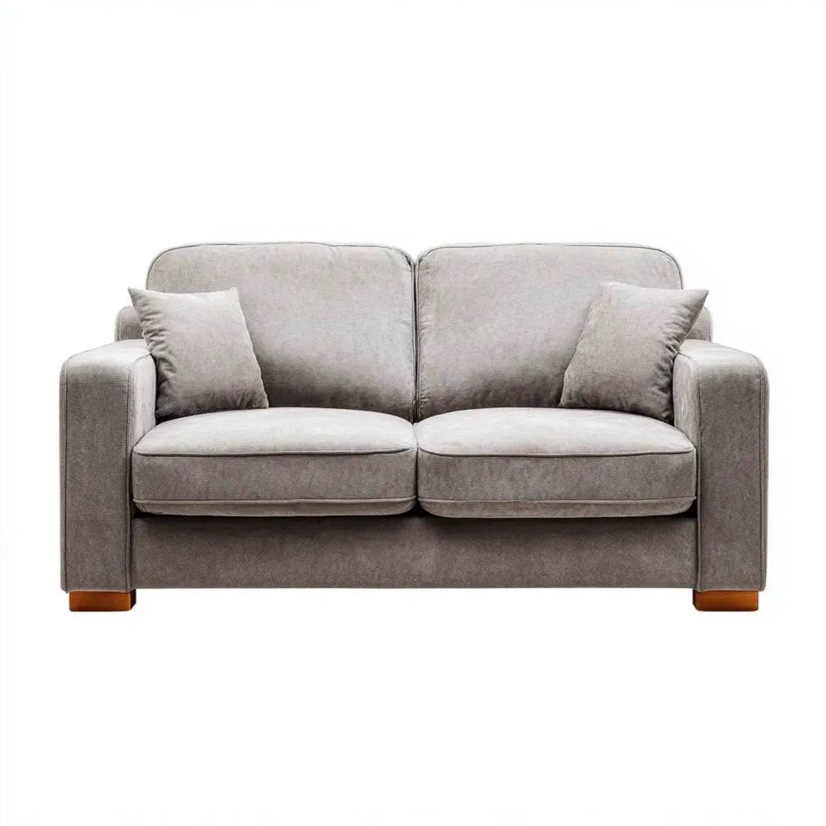 Sofa, Szara sofa poliestrowa o kształcie prostokątnym 170 x 85 x 88 cm